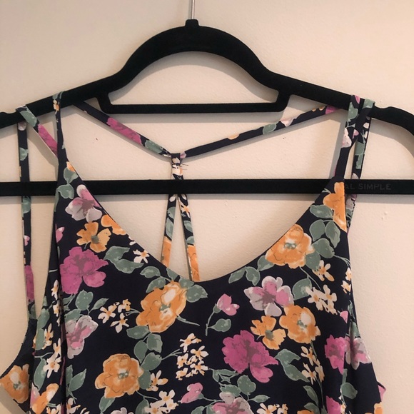 Tobi Blue Flower Sleeveless Dress - Picture 3 of 6